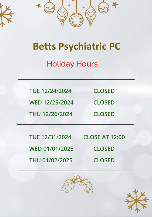 Holiday closure hours